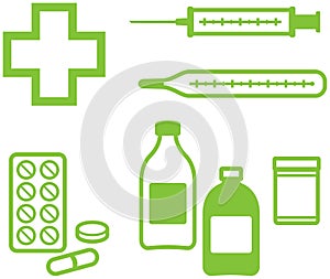 Medical Items Ã¢â¬â Vector illustration